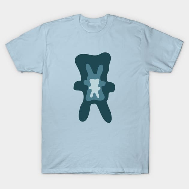 Epoh the Nomad - Blue monochrome Inner Bunny T-Shirt by jumitu404